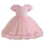 Robe de princesse élégant pour filles de couleur rose