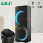 Haut parleur Bluetooth de haute qualité lumineux - Boîte de son stéréo privée portable active dual 10inch radio FM Bluetooth sans fil audio extérieur haut-parleur de fête