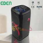 Woofer Haut-parleur Audio Double 8inch Grande Puissance PA PRO Haut-parleur DJ Portable Karaoké Sans Fil Batterie Professionnel Haut-parleur Bluetooth pour Fête avec Lumière LED
