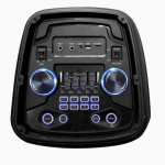 Woofer Haut-parleur Audio Double 8inch Grande Puissance PA PRO Haut-parleur DJ Portable Karaoké Sans Fil Batterie Professionnel Haut-parleur Bluetooth pour Fête avec Lumière LED