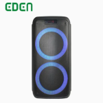 Woofer Haut-parleur Audio Double 8inch Grande Puissance PA PRO Haut-parleur DJ Portable Karaoké Sans Fil Batterie Professionnel Haut-parleur Bluetooth pour Fête avec Lumière LED