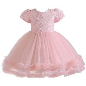 Robe de princesse élégant pour filles de couleur rose