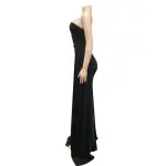 Robe de soirée de forme sirène, élégante robe de bal pour femmes, manches asymétriques, dernière conception de très bonne qualité