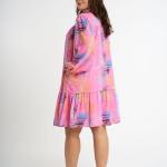 Robe de soirée ceinturé pour femme haut de gamme - Couleur rose